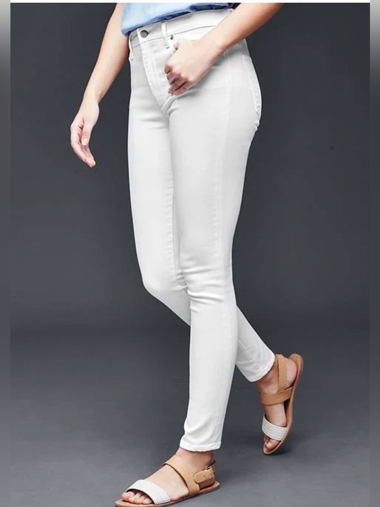 GAP Denim - GAP White True Skinny High-Rise Stretch Jeans Mint Condition Size 29/8R